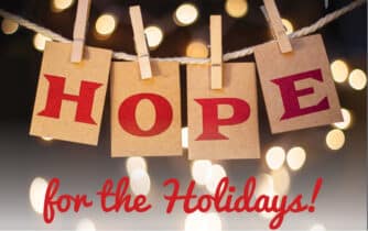 Text: Hope For The Holidays
