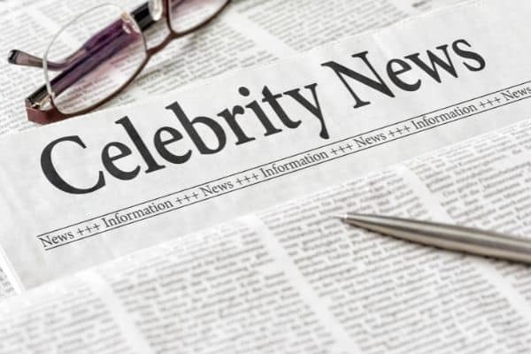 Newspaper Titled Celebrity News